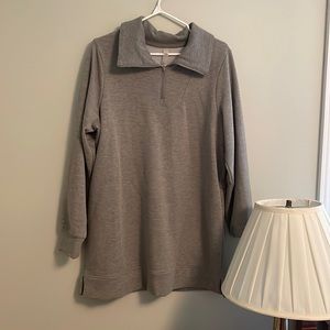 Reitmans zip tunic grey